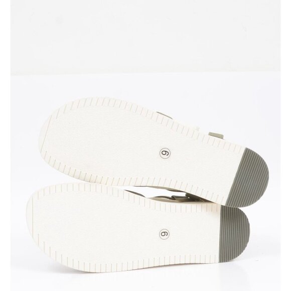 VIOLET & RED Tyree Women's 9 Green Gladiator Faux Leather Flat Sandal Vacay NEW - Picture 7 of 9